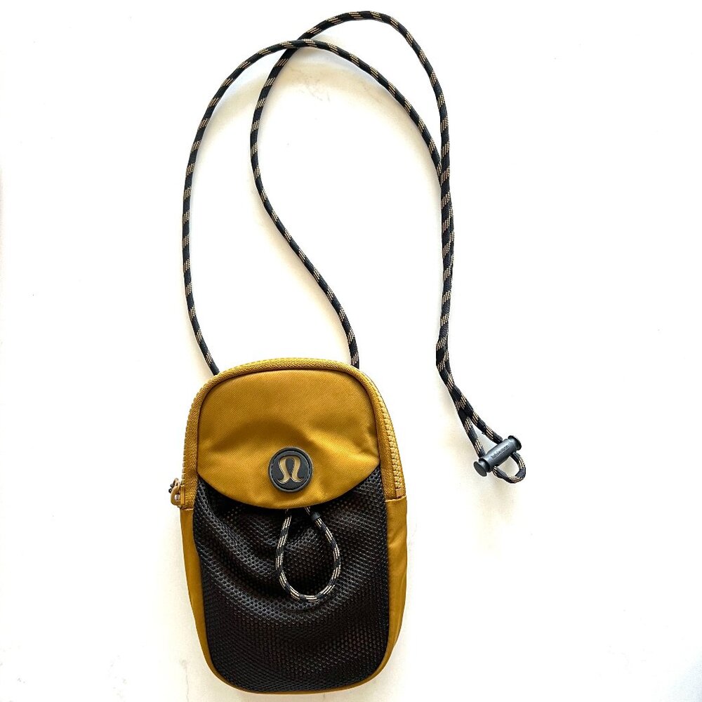 SOLD**Lululemon Take It On Crossbody Bag Gold Spice